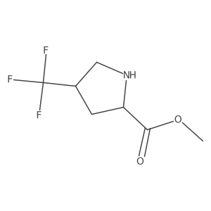 Methyl 4-(trifluoromethyl)pyrrolidine-2-carboxylate结构式