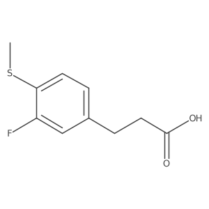 3-(3-Fluoro-4-(methylthio)phenyl)propanoic acid Structure
