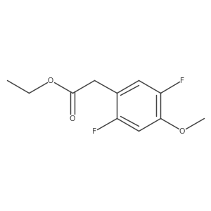 Ethyl 2,5-difluoro-4-methoxyphenylacetate Structure