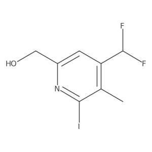 (4-(Difluoromethyl)-6-iodo-5-methylpyridin-2-yl)methanol Structure