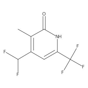 4-(Difluoromethyl)-3-methyl-6-(trifluoromethyl)pyridin-2-ol结构式