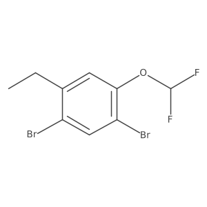 1,5-Dibromo-2-difluoromethoxy-4-ethylbenzene Structure