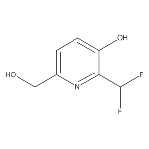 2-(Difluoromethyl)-3-hydroxypyridine-6-methanol结构式