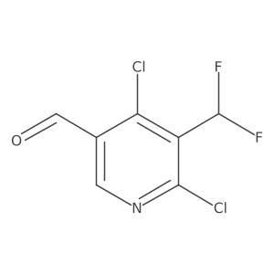 4,6-Dichloro-5-(difluoromethyl)nicotinaldehyde Structure