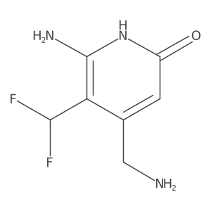 6-Amino-4-(aminomethyl)-5-(difluoromethyl)pyridin-2-ol结构式