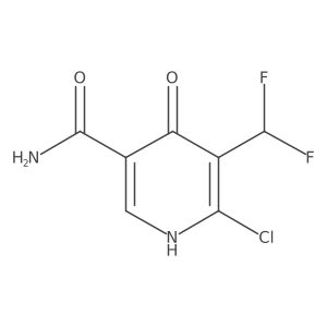 6-Chloro-5-(difluoromethyl)-4-hydroxynicotinamide结构式