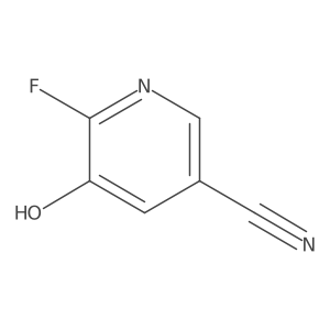 6-fluoro-5-hydroxy-pyridine-3-carbonitrile Structure