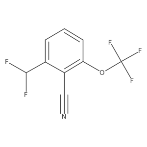 2-(Difluoromethyl)-6-(trifluoromethoxy)benzonitrile Structure