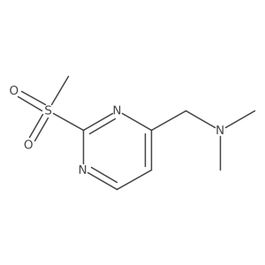 N,N-Dimethyl-1-(2-(methylsulfonyl)pyrimidin-4-yl)methanamine Structure