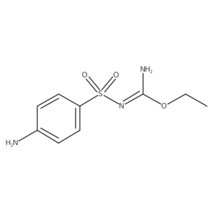 Carbamimidic acid, N-[(4-aminophenyl)sulfonyl]-, ethyl ester结构式