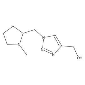 (1-((1-methylpyrrolidin-2-yl)methyl)-1H-1,2,3-triazol-4-yl)methanol结构式