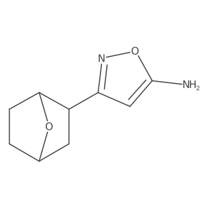 3-{7-Oxabicyclo[2.2.1]heptan-2-yl}-1,2-oxazol-5-amine Structure