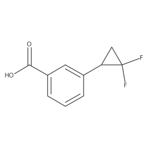 3-(2,2-Difluorocyclopropyl)benzoic acid Structure