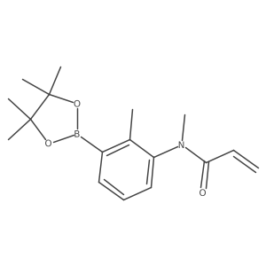 N-Methyl-N-[2-methyl-3-(4,4,5,5-tetramethyl-1,3,2-dioxaborolan-2-yl)phenyl]-2-propenamide结构式