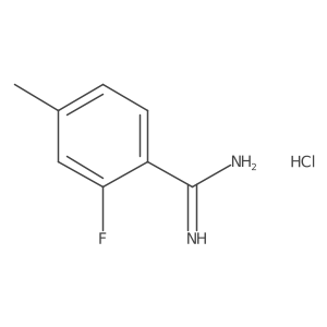 2-Fluoro-4-methylbenzimidamide Hydrochloride Structure