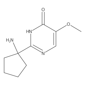 2-(1-Aminocyclopentyl)-5-methoxy-3,4-dihydropyrimidin-4-one结构式