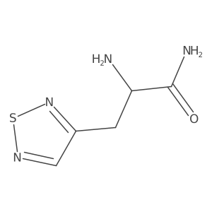 2-Amino-3-(1,2,5-thiadiazol-3-yl)propanamide Structure