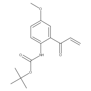 tert-butyl N-[4-methoxy-2-(prop-2-enoyl)phenyl]carbamate结构式