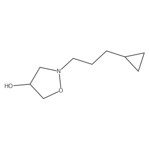 4-Isoxazolidinol, 2-(3-cyclopropylpropyl)-, (4R)- Structure