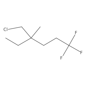 4-(Chloromethyl)-1,1,1-trifluoro-4-methylhexane Structure