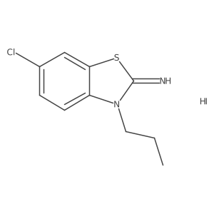 6-chloro-3-propylbenzo[d]thiazol-2(3H)-imine hydroiodide Structure