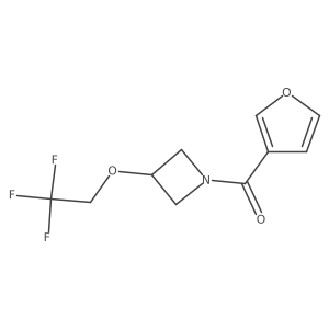 Furan-3-yl(3-(2,2,2-trifluoroethoxy)azetidin-1-yl)methanone Structure