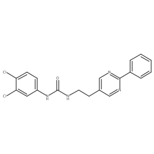 1-(3,4-Dichlorophenyl)-3-(2-(2-phenylpyrimidin-5-yl)ethyl)urea结构式