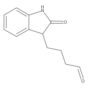 2,3-Dihydro-2-oxo-1H-indole-3-butanal Structure