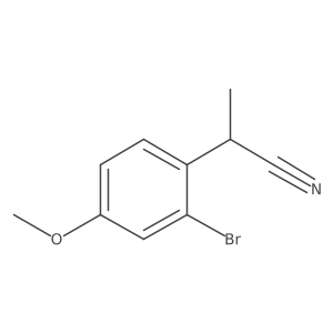 2-(2-Bromo-4-methoxyphenyl)propanenitrile Structure