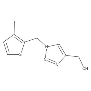 (1-((3-methylthiophen-2-yl)methyl)-1H-1,2,3-triazol-4-yl)methanol Structure