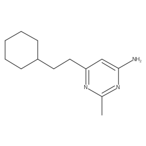 6-(2-Cyclohexylethyl)-2-methylpyrimidin-4-amine Structure