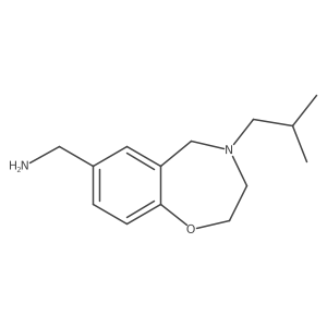 (4-Isobutyl-2,3,4,5-tetrahydrobenzo[f][1,4]oxazepin-7-yl)methanamine Structure