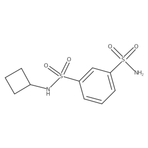 N1-cyclobutyl-1,3-benzenedisulfonamide结构式