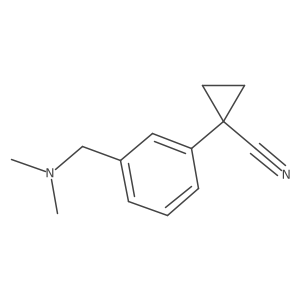 1-{3-[(Dimethylamino)methyl]phenyl}cyclopropane-1-carbonitrile Structure