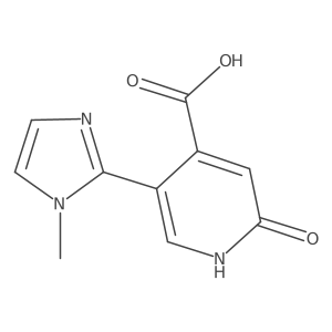 2-hydroxy-5-(1-methyl-1H-imidazol-2-yl)pyridine-4-carboxylic acid Structure