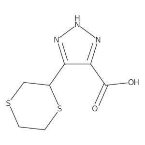 5-(1,4-dithian-2-yl)-1H-1,2,3-triazole-4-carboxylic acid结构式