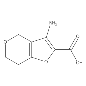 3-amino-4H,6H,7H-furo[3,2-c]pyran-2-carboxylic acid Structure