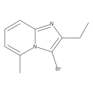 3-Bromo-2-ethyl-5-methylimidazo[1,2-a]pyridine结构式