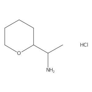 1-(Oxan-2-yl)ethan-1-amine hydrochloride结构式