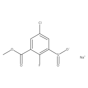 Sodium 5-chloro-2-fluoro-3-(methoxycarbonyl)benzene-1-sulfinate Structure