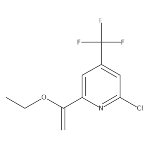 2-Chloro-6-(1-ethoxyethenyl)-4-(trifluoromethyl)pyridine结构式