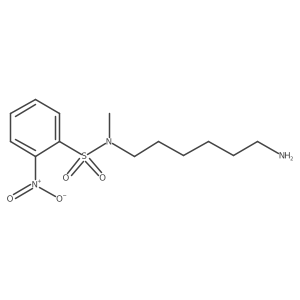 N-(6-aminohexyl)-N-methyl-2-nitrobenzene-1-sulfonamide结构式