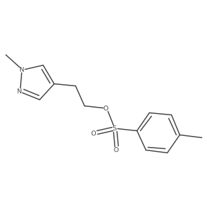 2-(1-methyl-1H-pyrazol-4-yl)ethyl 4-methylbenzene-1-sulfonate结构式