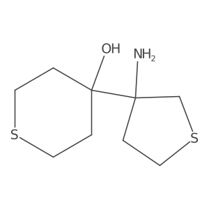 4-(3-Aminothiolan-3-yl)thian-4-ol Structure