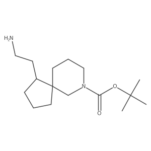 Tert-butyl 1-(2-aminoethyl)-7-azaspiro[4.5]decane-7-carboxylate Structure