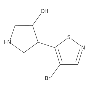 4-(4-Bromo-1,2-thiazol-5-yl)pyrrolidin-3-ol Structure