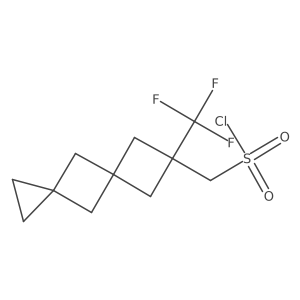 [7-(Trifluoromethyl)dispiro[2.1.3^{5}.1^{3}]nonan-7-yl]methanesulfonyl chloride结构式