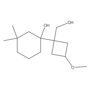 1-[1-(Hydroxymethyl)-3-methoxycyclobutyl]-3,3-dimethylcyclohexan-1-ol Structure