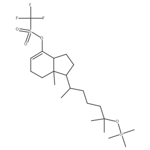(1R,3AR,7aR)-7a-methyl-1-((R)-6-methyl-6-((trimethylsilyl)oxy)heptan-2-yl)-2,3,3a,6,7,7a-hexahydro-1H-inden-4-yl trifluoromethanesulfonate Structure