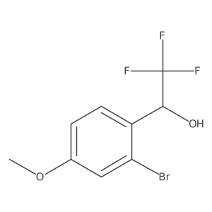 (1S)-1-(2-bromo-4-methoxyphenyl)-2,2,2-trifluoroethan-1-ol Structure